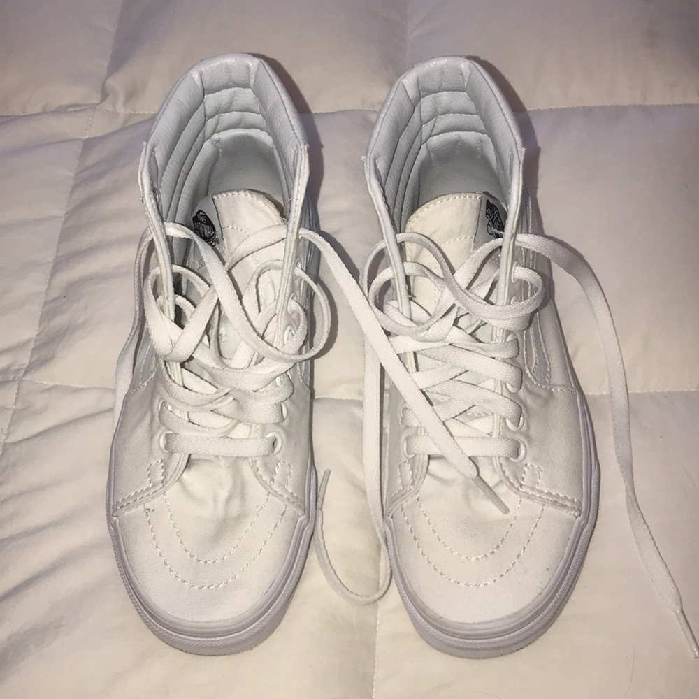 White high top vans